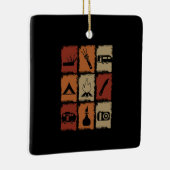 Camping - Camping Stuff Retro Keramisch Ornament (Rechts)