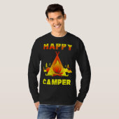 Camping   Camping  with Sayings Happy Camper T-shirt (Voorkant volledig)