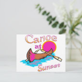 Camping Canoe Briefkaart (Staand voorkant)
