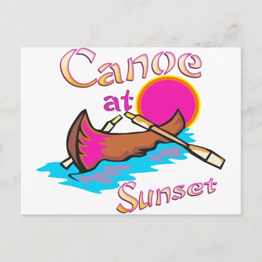 Camping Canoe Briefkaart (Voorkant)