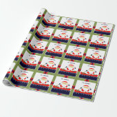 Camping Canoe Kerstcadeau Inpakpapier (Uitgerold)
