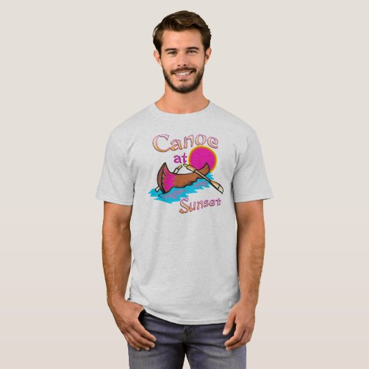 Camping Canoe T-shirt (Voorkant volledig)