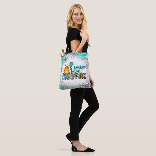Camping Canvas tas voor vrouwen (Op model)
