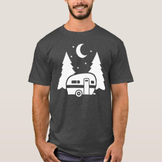 Camping Caravan aanhangwagen vrienden T-shirt