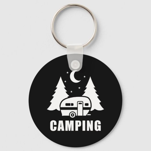 Camping Caravan trailer Sleutelhanger (Voorkant)