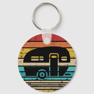 Camping Caravan trailer Sleutelhanger