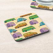 Camping caravans bier onderzetter (Linkerzijde)