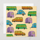 Camping caravans kaart (Voorkant / Achterkant)