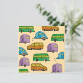 Camping caravans kaart (Staand voorkant)