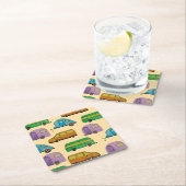 Camping caravans kartonnen onderzetters (Insitu)