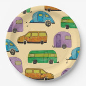 Camping caravans papieren bordje (Voorkant)