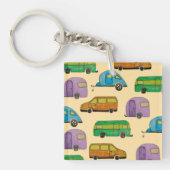 Camping caravans sleutelhanger (voorkant)