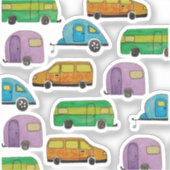 Camping caravans sticker (Voorkant)