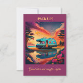 Camping Card: Outdoors Adventure Note Card Bedankkaart (Voorkant)