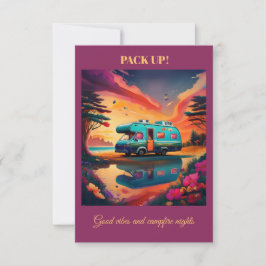 Camping Card: Outdoors Adventure Note Card Bedankkaart