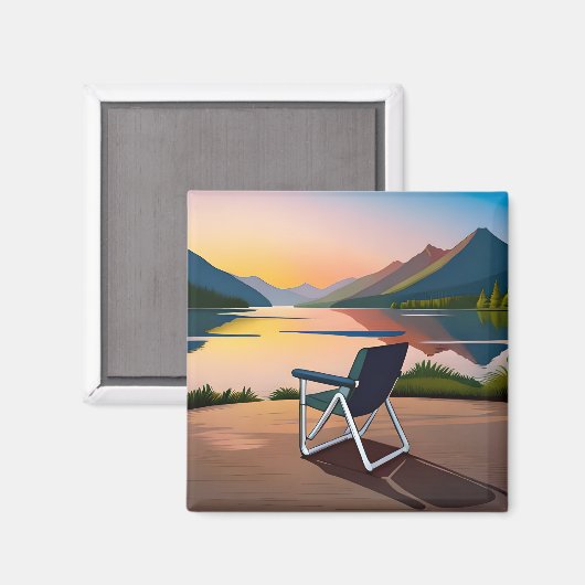 Camping chair magneet (Voorkant / Achterkant)