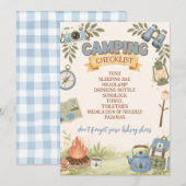 Camping Checklist Kaart (Voorkant / Achterkant)