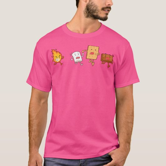 Camping Chef Gift S'Mores Camp Fire T-shirt (Voorkant)