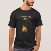 Camping Chic Summer Camper Tropical Camp Couples   T-shirt (Voorkant)