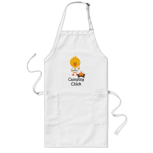 Camping Chick Apron Lang Schort (Voorkant)