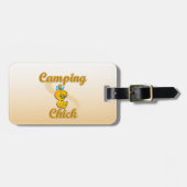 Camping Chick Bagagelabel (Voorkant horizontaal)
