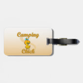 Camping Chick Bagagelabel (Achterkant horizontaal)