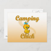 Camping Chick Briefkaart (Voorkant / Achterkant)