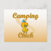 Camping Chick Briefkaart (Voorkant)