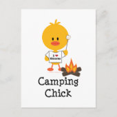 Camping Chick Briefkaart (Voorkant)