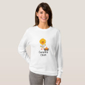 Camping Chick Long Hoeve T-shirt (Voorkant volledig)