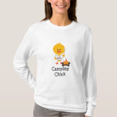Camping Chick Long Hoeve T-shirt (Voorkant)