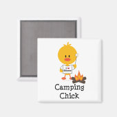 Camping Chick Magnet (Voorkant / Achterkant)