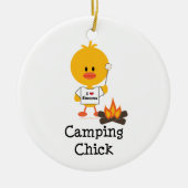 Camping Chick Ornament (Voorkant)