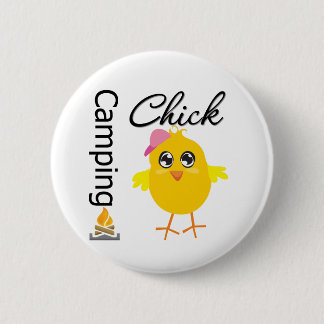 Camping Chick Ronde Button 5,7 Cm
