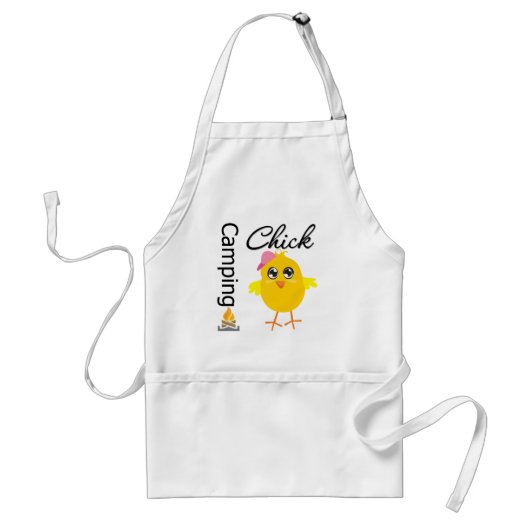 Camping Chick Standaard Schort (Voorkant)