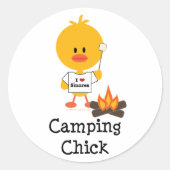 Camping Chick Stickers (Voorkant)