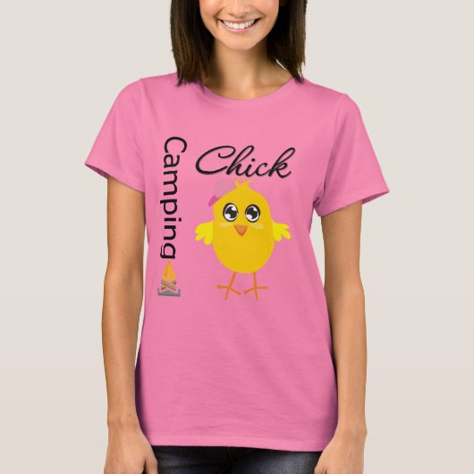 Camping Chick T-shirt (Voorkant)