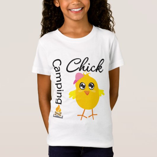 Camping Chick T-shirt (Voorkant)