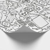 Camping Color Me Wrapping Paper Cadeaupapier (Hoek)