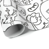 Camping Color Me Wrapping Paper Cadeaupapier (Rol Hoek)