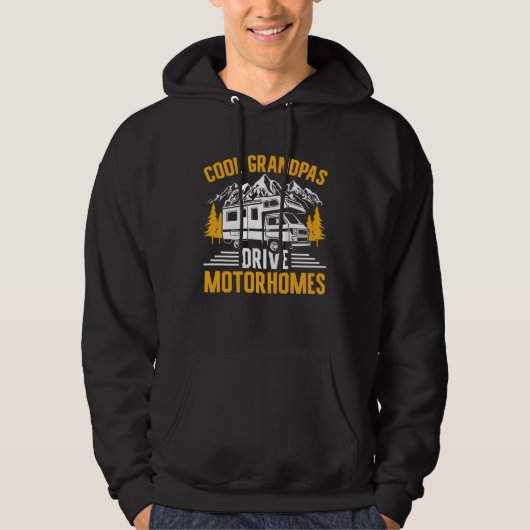 Camping Cool Grandpas Drive Motorhomes Camper Hoodie (Voorkant)