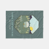 Camping Couples Outdoorn Camp Trailer Personalized Fleece Deken (Voorkant (Horizontaal))