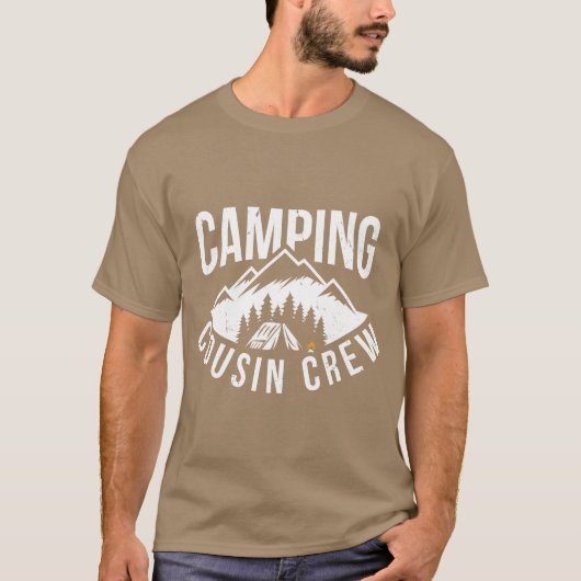 Camping Cousin Crew vintage T-shirt (Voorkant)