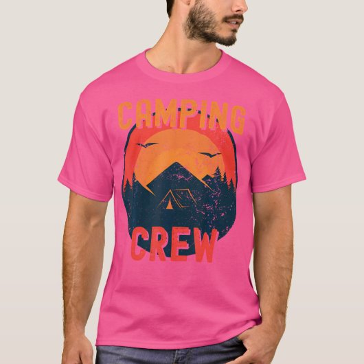 Camping Crew 2022 Family Camper Trip Road Matching T-shirt (Voorkant)
