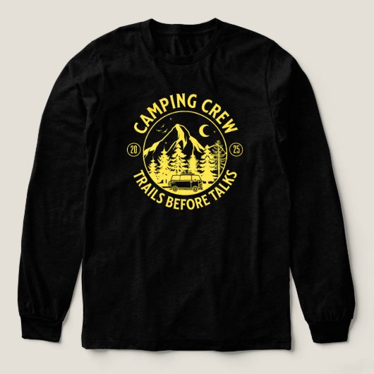 Camping Crew 2025 Camper Tri-Blend Shirt (Voorkant)