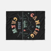 Camping Crew 2025 Kampeerreis 2025 Matching Crew Fleece Deken (Voorkant (Horizontaal))