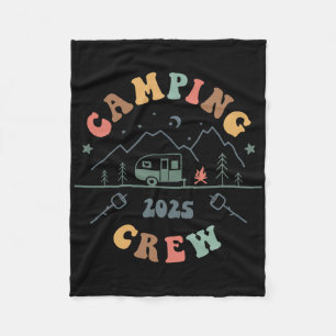 Camping Crew 2025 Kampeerreis 2025 Matching Crew Fleece Deken