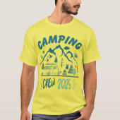  Camping Crew 2025 liefhebber camping schattig T-shirt (Voorkant)