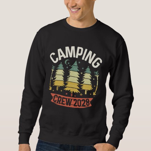 Camping Crew 2028 Family Camping Trip Matching Cam Trui (Voorkant)