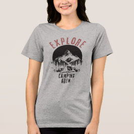Camping Crew Camper Camping Lover Tri-Blend Shirt